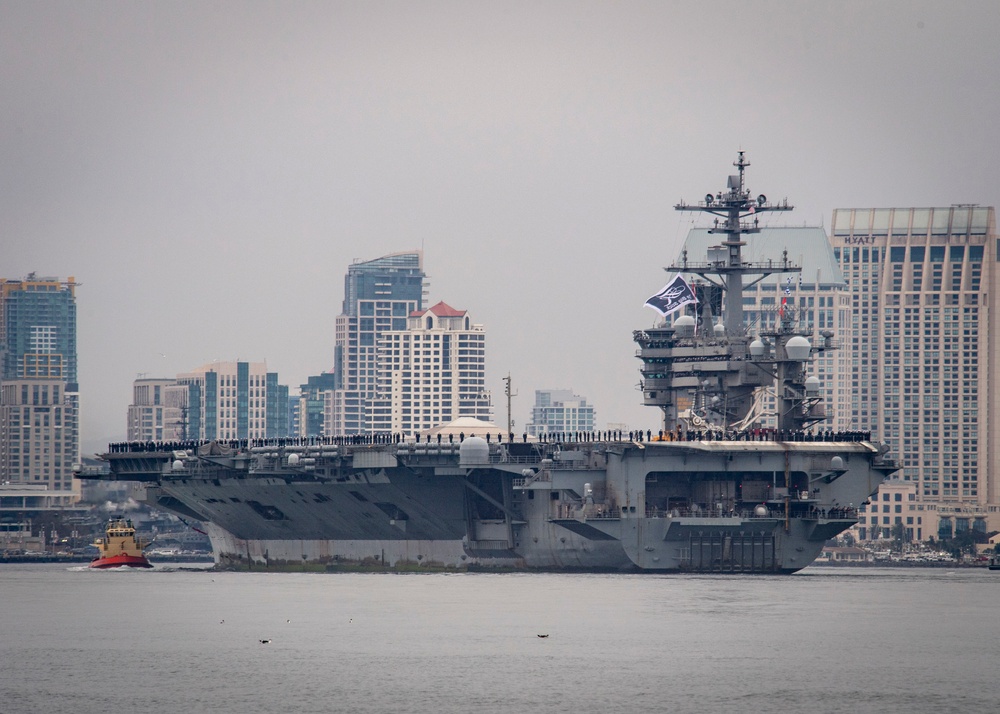 USS Theodore Roosevelt (CVN 71) returns to NASNI