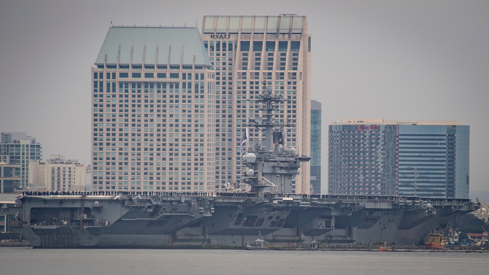 USS Theodore Roosevelt (CVN 71) returns to NASNI