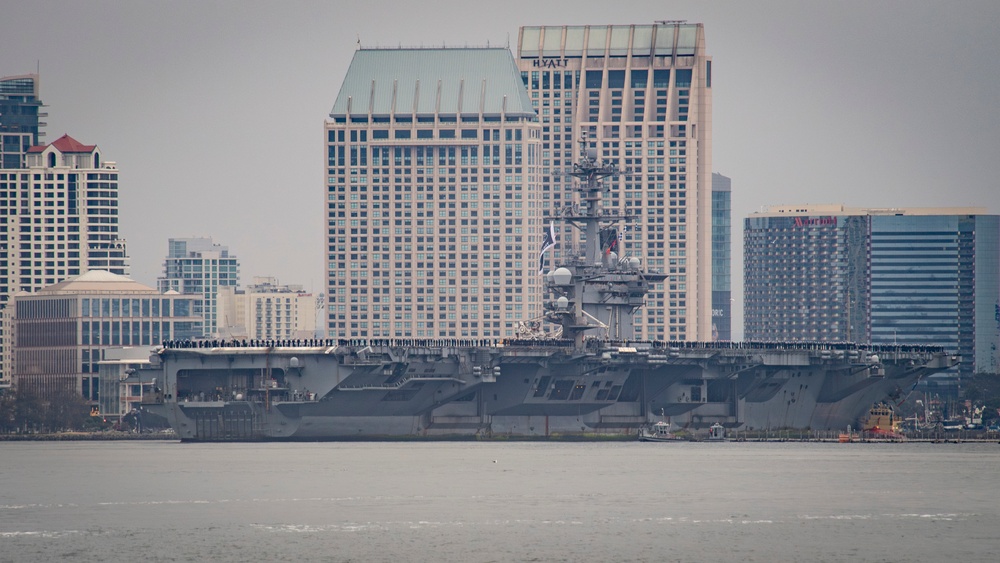 USS Theodore Roosevelt (CVN 71) returns to NASNI