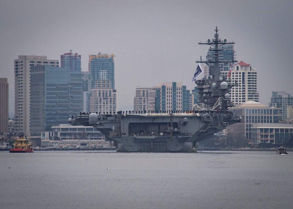 USS Theodore Roosevelt (CVN 71) returns to NASNI