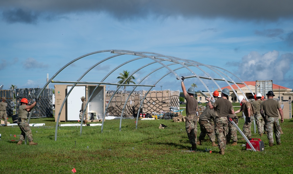 Slingstone 24-4 - 36th CES builds up &quot;Tent City&quot;
