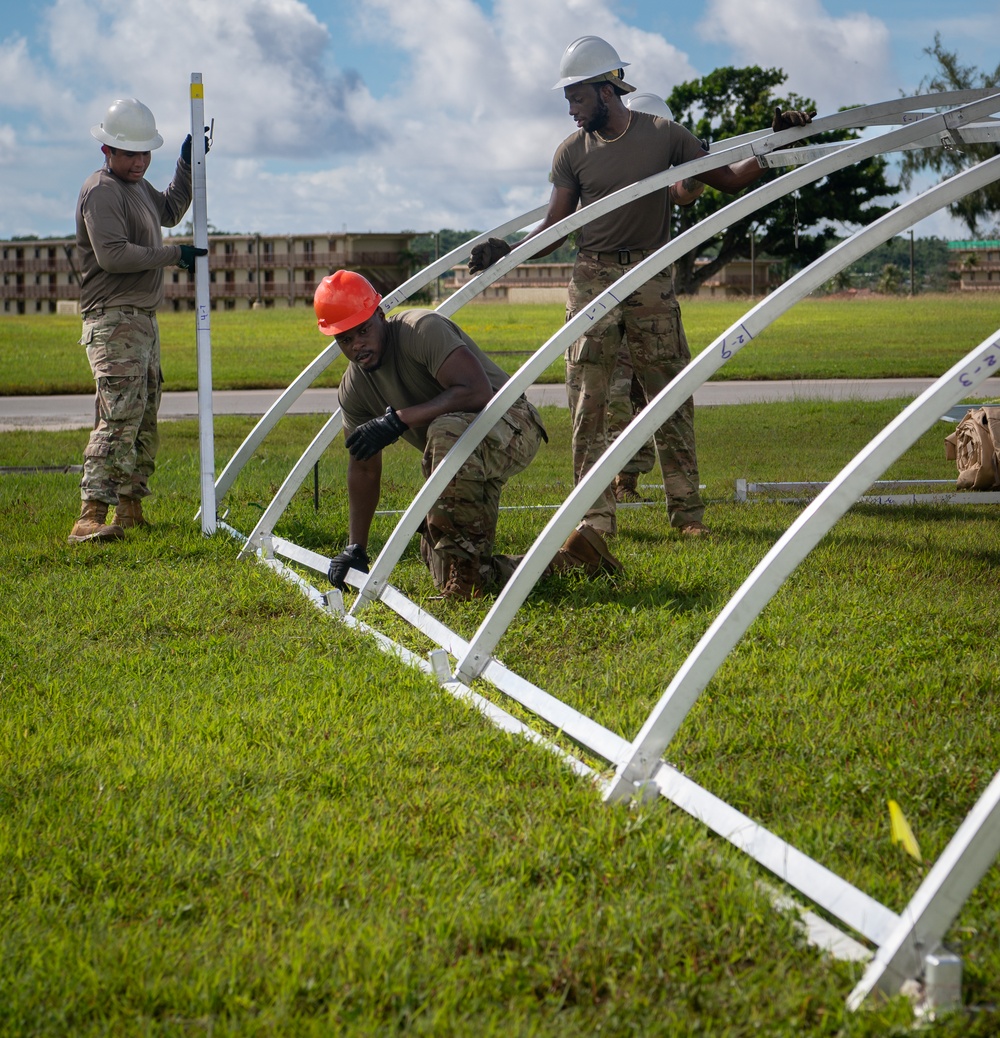Slingstone 24-4 - 36th CES builds up &quot;Tent City&quot;