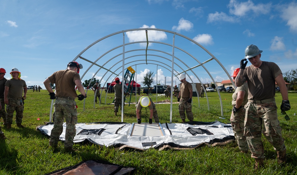 Slingstone 24-4 - 36th CES builds up &quot;Tent City&quot;