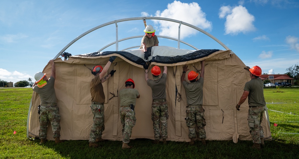 Slingstone 24-4 - 36th CES builds up &quot;Tent City&quot;