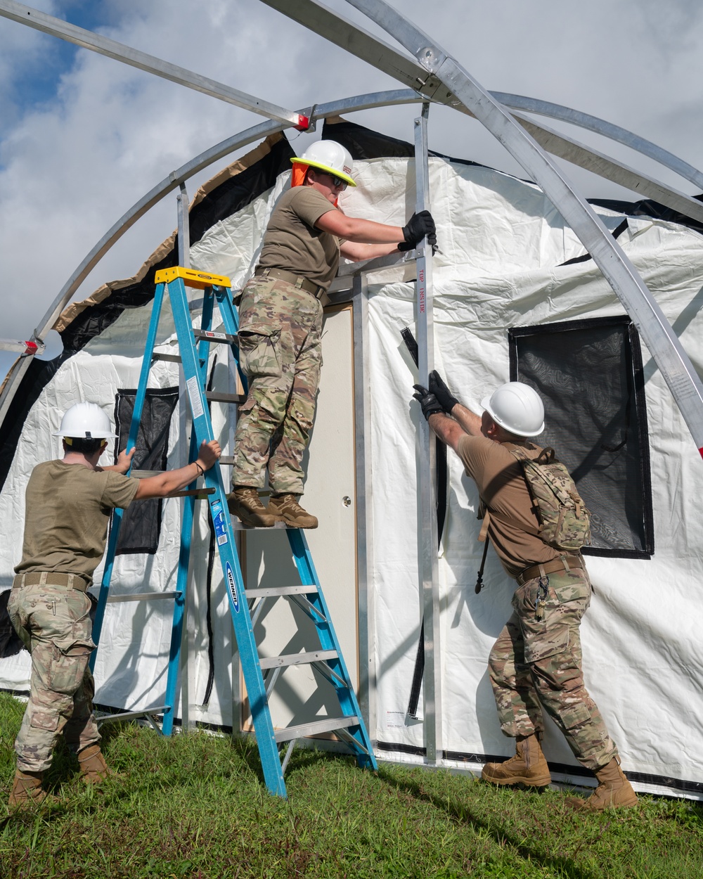 Slingstone 24-4 - 36th CES builds up &quot;Tent City&quot;
