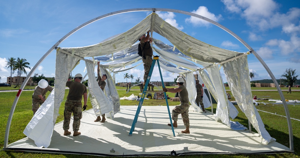 Slingstone 24-4 - 36th CES builds up &quot;Tent City&quot;