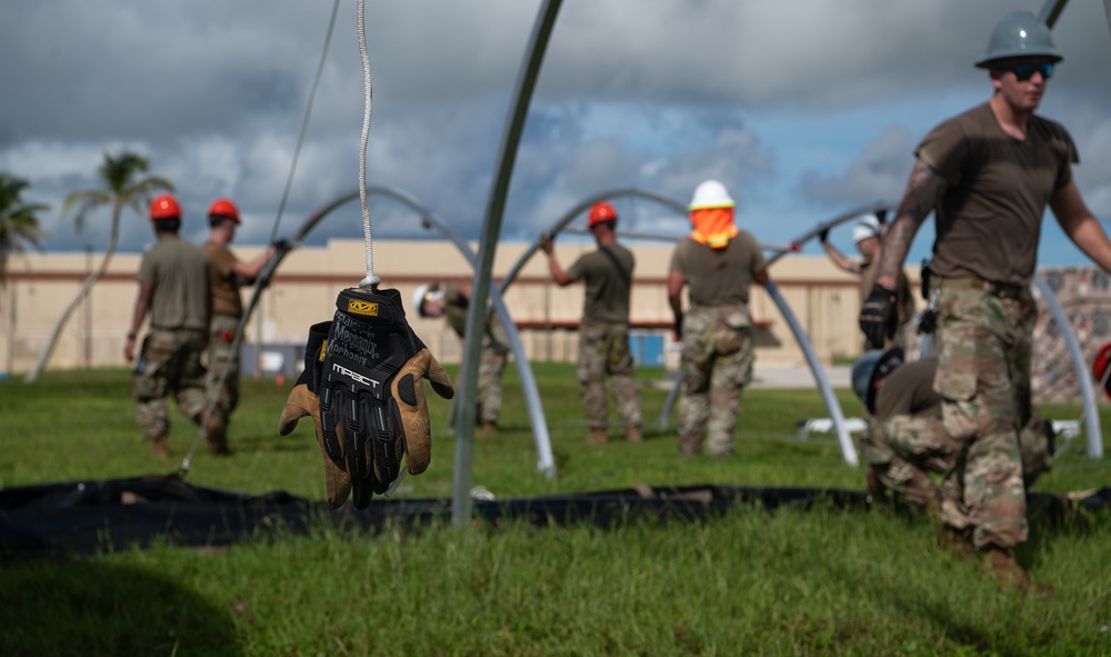 Slingstone 24-4 - 36th CES builds up &quot;Tent City&quot;