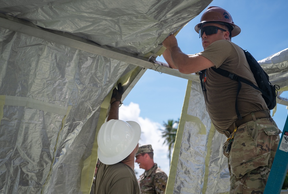 Slingstone 24-4 - 36th CES builds up &quot;Tent City&quot;