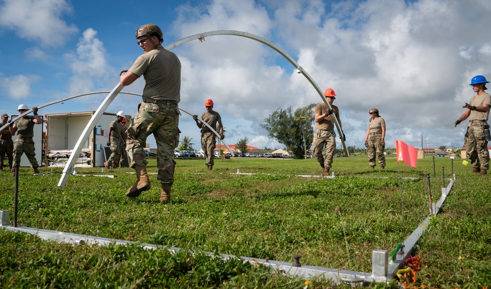 Slingstone 24-4 - 36th CES builds up &quot;Tent City&quot;