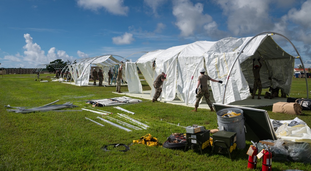 Slingstone 24-4 - 36th CES builds up &quot;Tent City&quot;