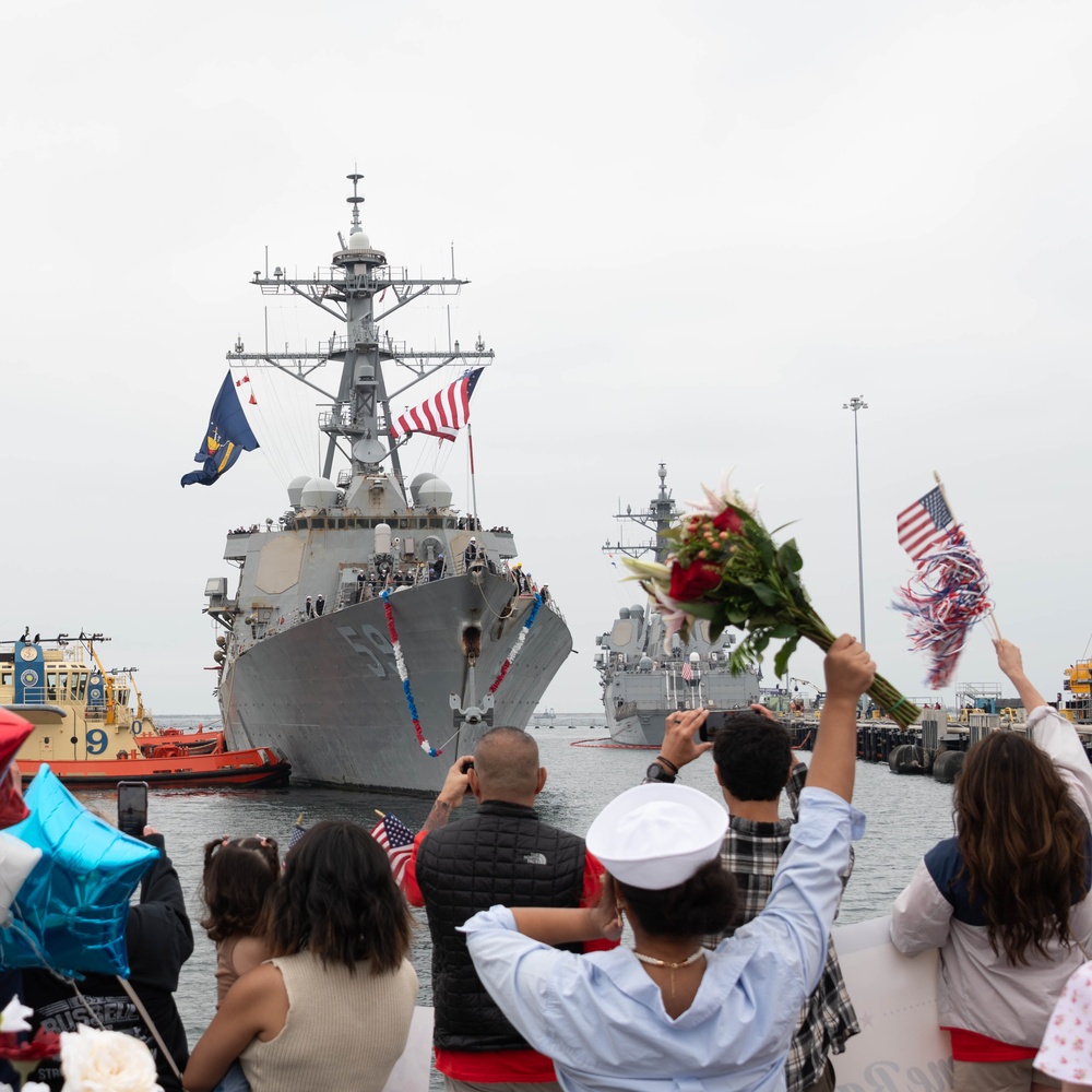 USS Russell Homecoming 2024