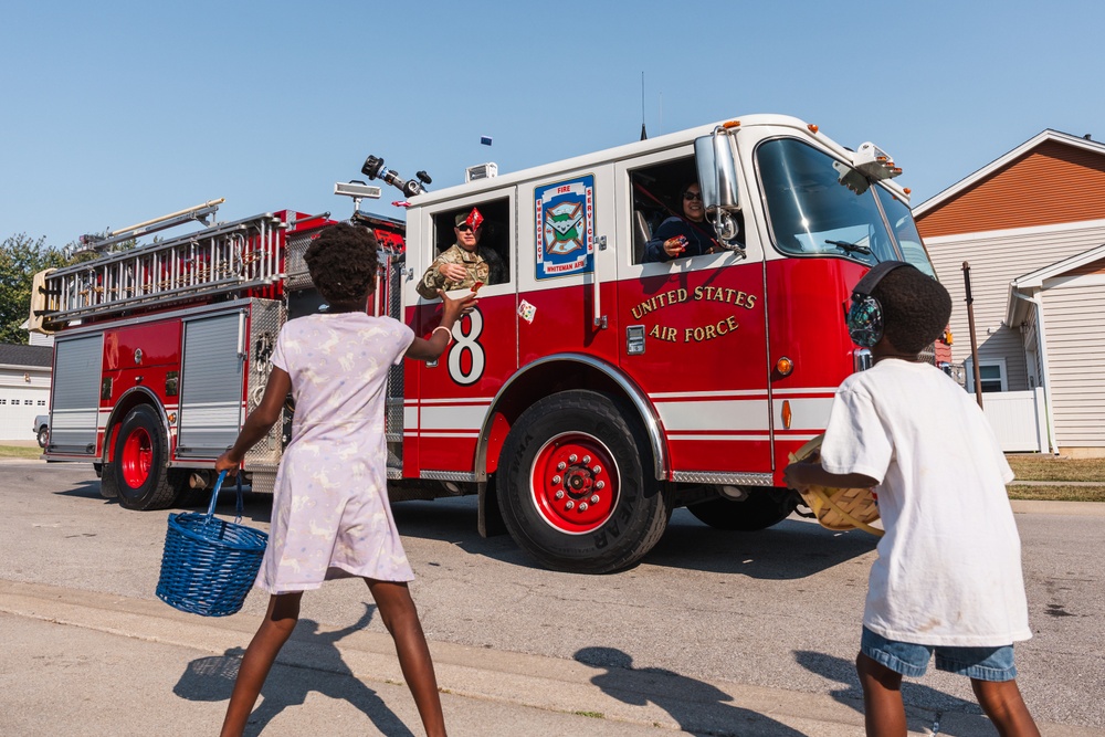 Fire Prevention Week parade at Whiteman AFB