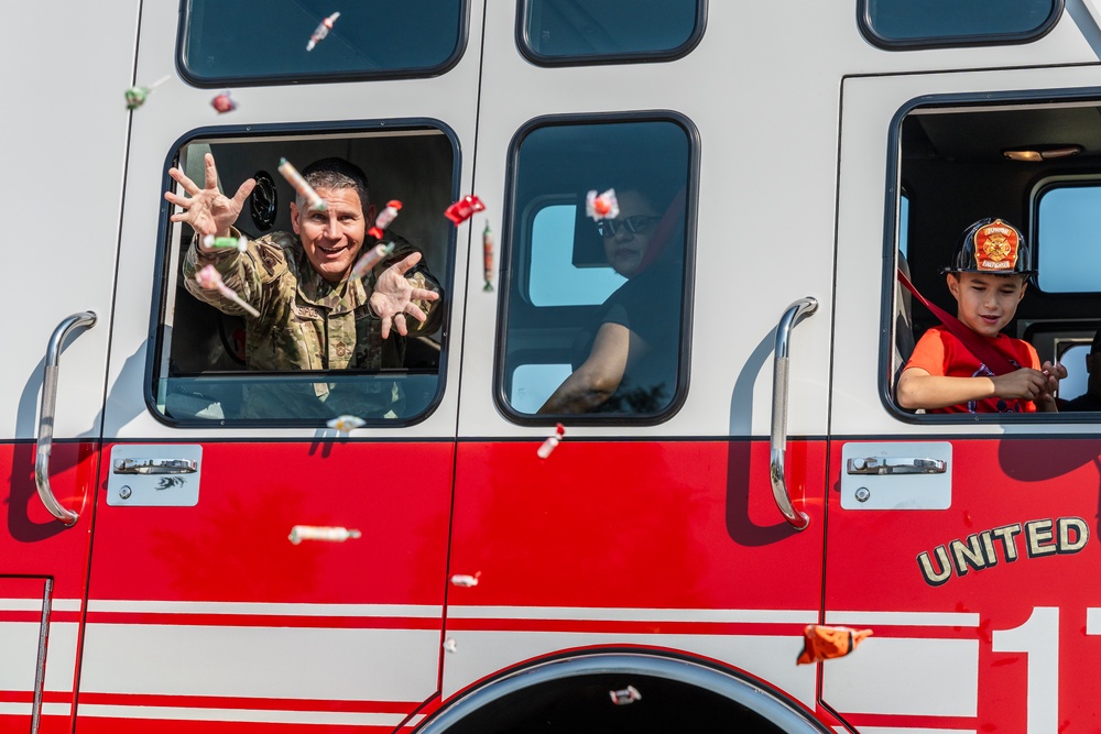 Fire Prevention Week parade at Whiteman AFB