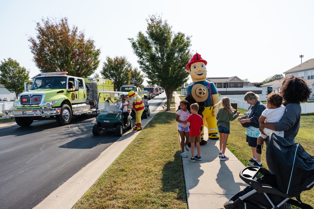 Fire Prevention Week parade at Whiteman AFB