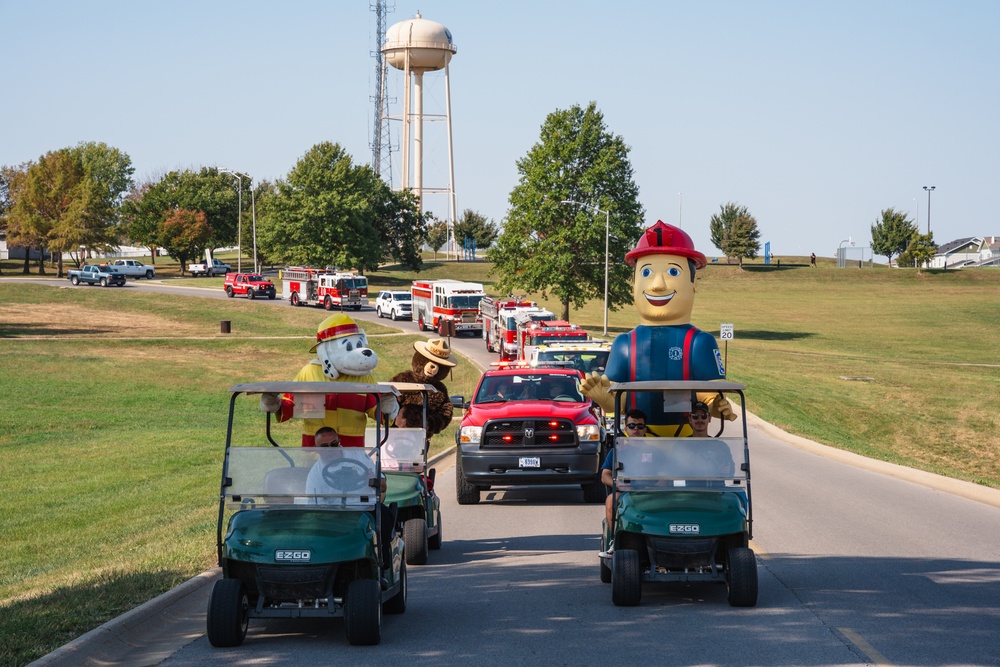 Fire Prevention Week parade at Whiteman AFB