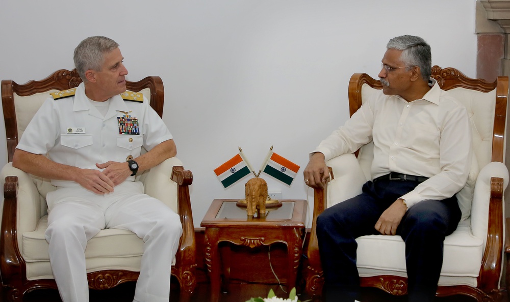 Adm. Steve Koehler, commander, U.S. Pacific Fleet visits India