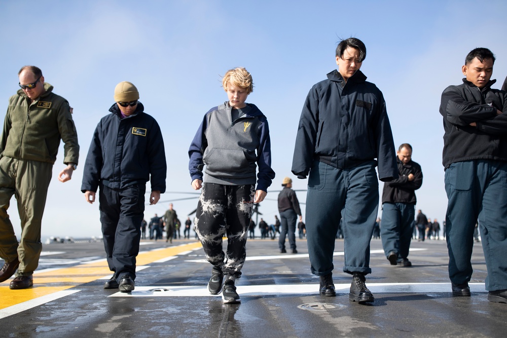 Tigers Participate in FOD Walkdown During Tripoli Tiger Cruise