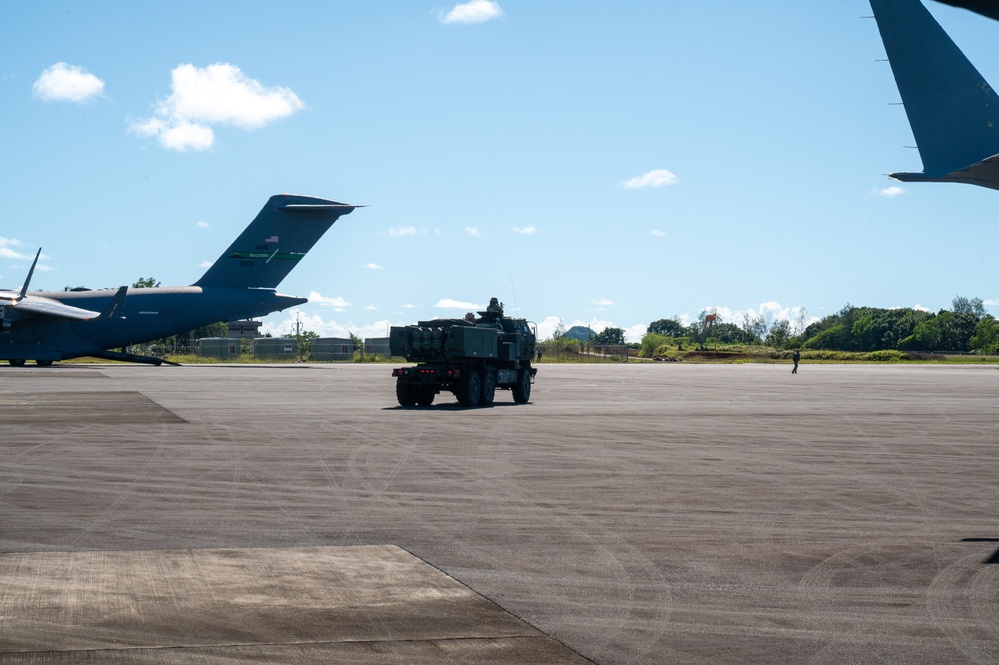 17th Field Artillery Brigade deploys High Mobility Artillery Rocket System during JPMRC 25-01