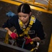 Aviation Ordnanceman Performs Maintenance on a Weapons Elevator