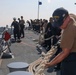 Sailors aboard the USS Howard conduct Sea and Anchor during Sama Sama 2024 in Subic, Philippines