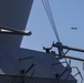 Sailors aboard USS Howard (DDG 83) conduct a replenishment-at-sea exercise during Sama Sama 2024