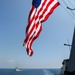 Sailors aboard USS Howard (DDG 83) conduct a replenishment-at-sea exercise during Sama Sama 2024
