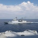 Sailors aboard USS Howard (DDG 83) conduct a replenishment-at-sea exercise during Sama Sama 2024