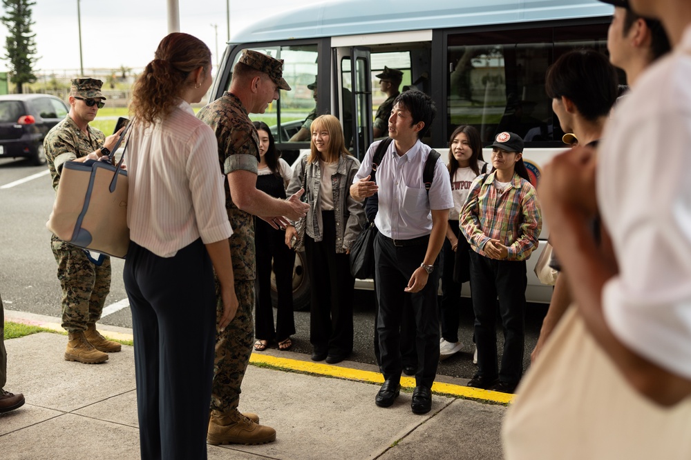 Okinawa International University Students Visit MCAS Futenma
