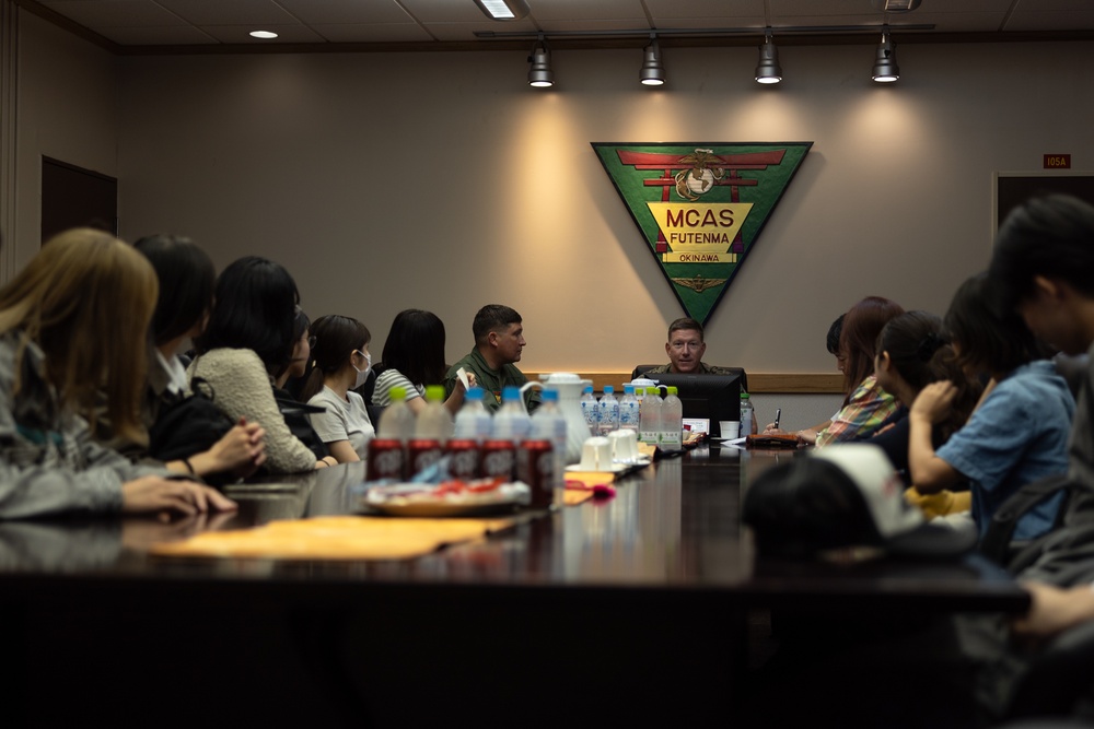 Okinawa International University Students Visit MCAS Futenma