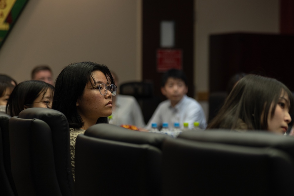 Okinawa International University Students Visit MCAS Futenma