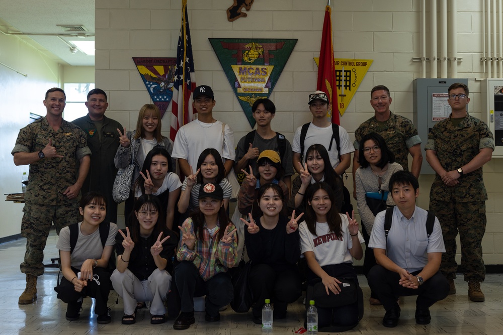 Okinawa International University Students Visit MCAS Futenma