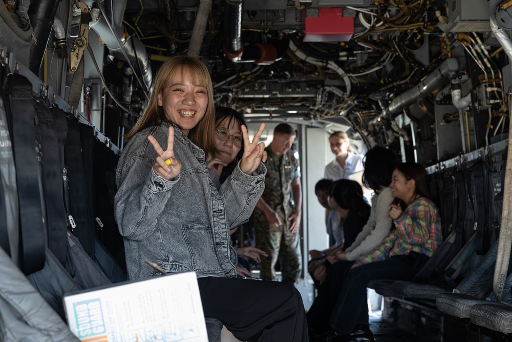 Okinawa International University Students Visit MCAS Futenma