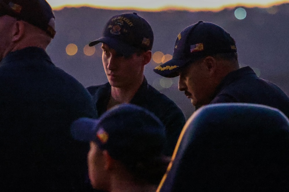 USS Bulkeley departs from Souda Bay, Greece