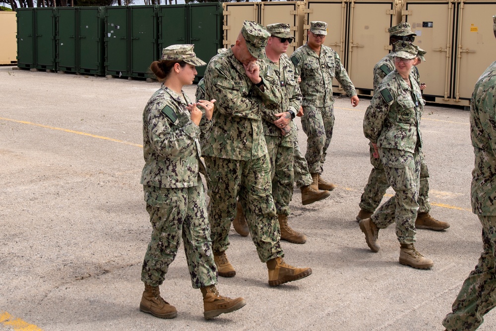 Rear Admiral Andros visit to NMCB 1