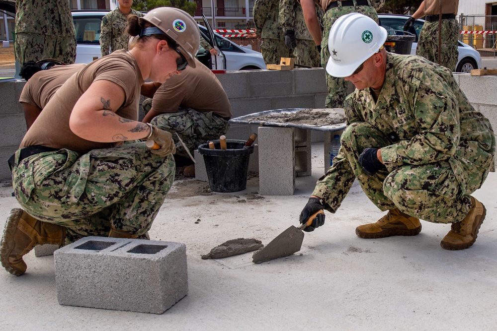 Rear Admiral Andros visit to NMCB 1