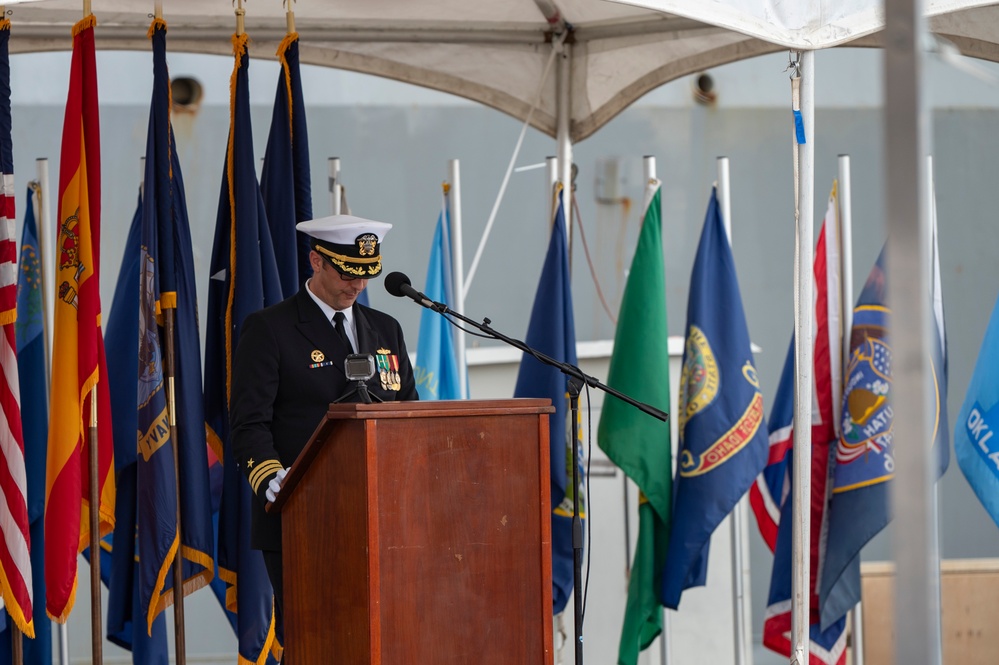 USS Oscar Austin Arrival Ceremony