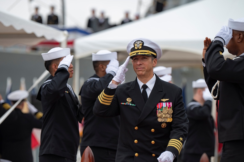 USS Oscar Austin Arrival Ceremony