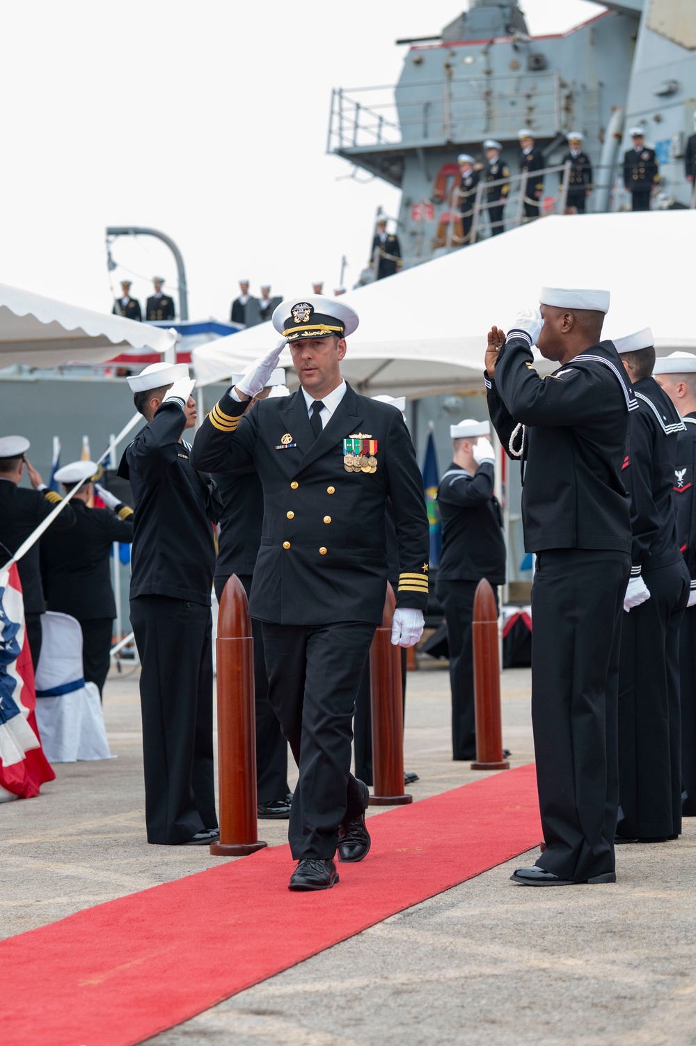 USS Oscar Austin Arrival Ceremony