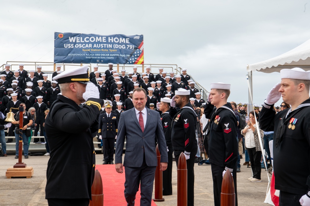 Oscar Austin Arrival Ceremony