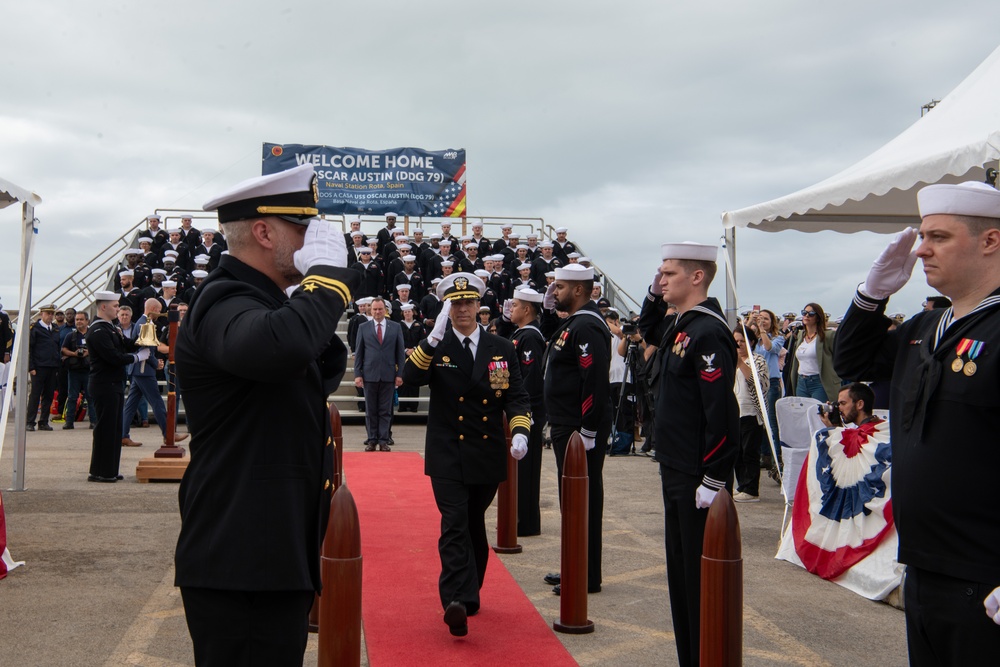 Oscar Austin Arrival Ceremony