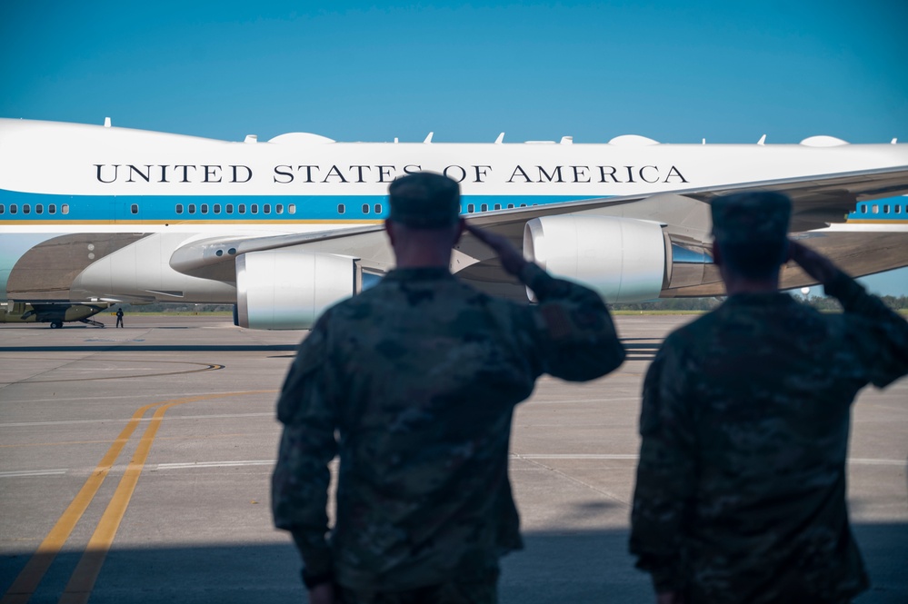 President Biden Lands at MacDill Following Hurricane Milton President Biden Lands at MacDill Following Hurricane Milton