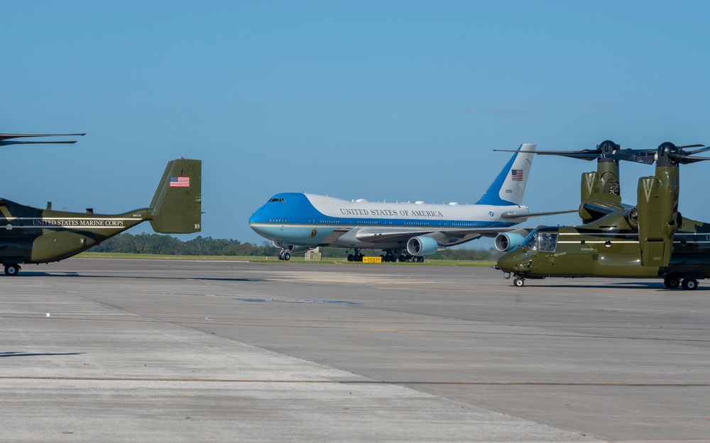 President Biden Lands at MacDill Following Hurricane Milton President Biden Lands at MacDill Following Hurricane Milton