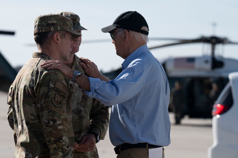 President Biden Lands at MacDill Following Hurricane Milton President Biden Lands at MacDill Following Hurricane Milton