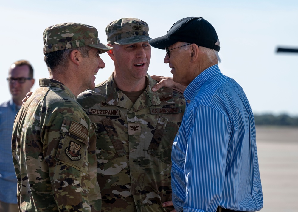 President Biden Lands at MacDill Following Hurricane Milton President Biden Lands at MacDill Following Hurricane Milton