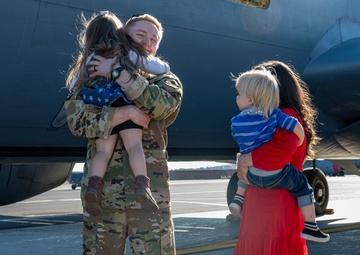 92nd Air Refueling Squadron Airmen return from deployment