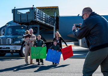 92nd Air Refueling Squadron Airmen return from deployment
