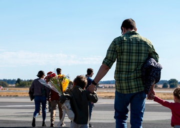 92nd Air Refueling Squadron Airmen return from deployment