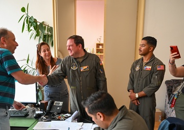 Texas Reserve Airmen Visit Czech Republic HS—Discuss C-5 Mission and Citizen Airmen Life