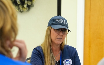 Helene Survivors at Disaster Recovery Center in Bakersville, North Carolina