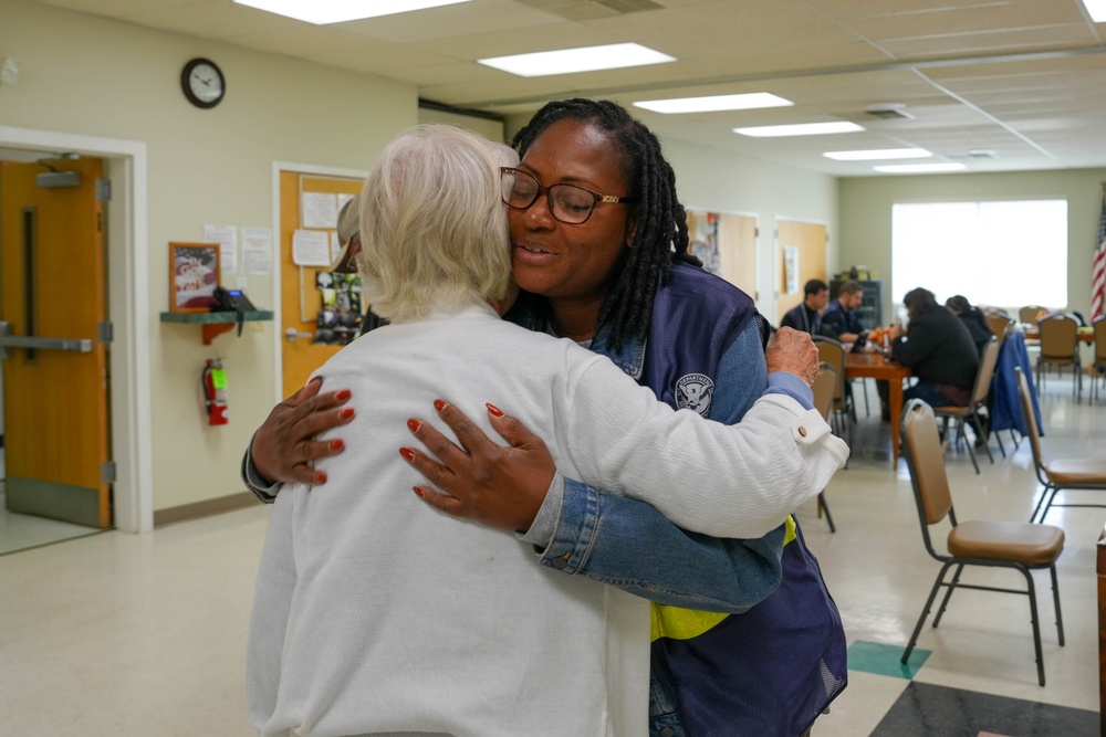 Helene Survivors at Disaster Recovery Center in Bakersville, North Carolina